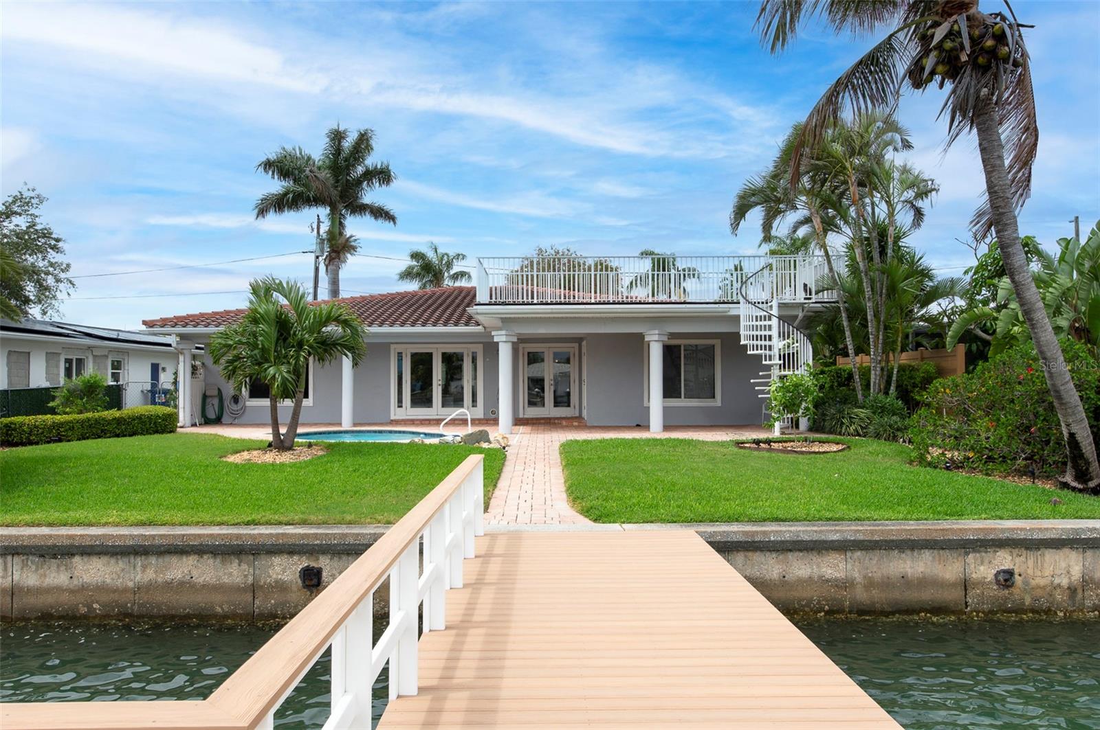 New wood composite dock