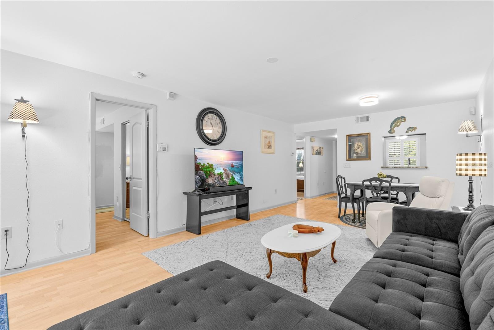 Living Room into Primary Bedroom Door