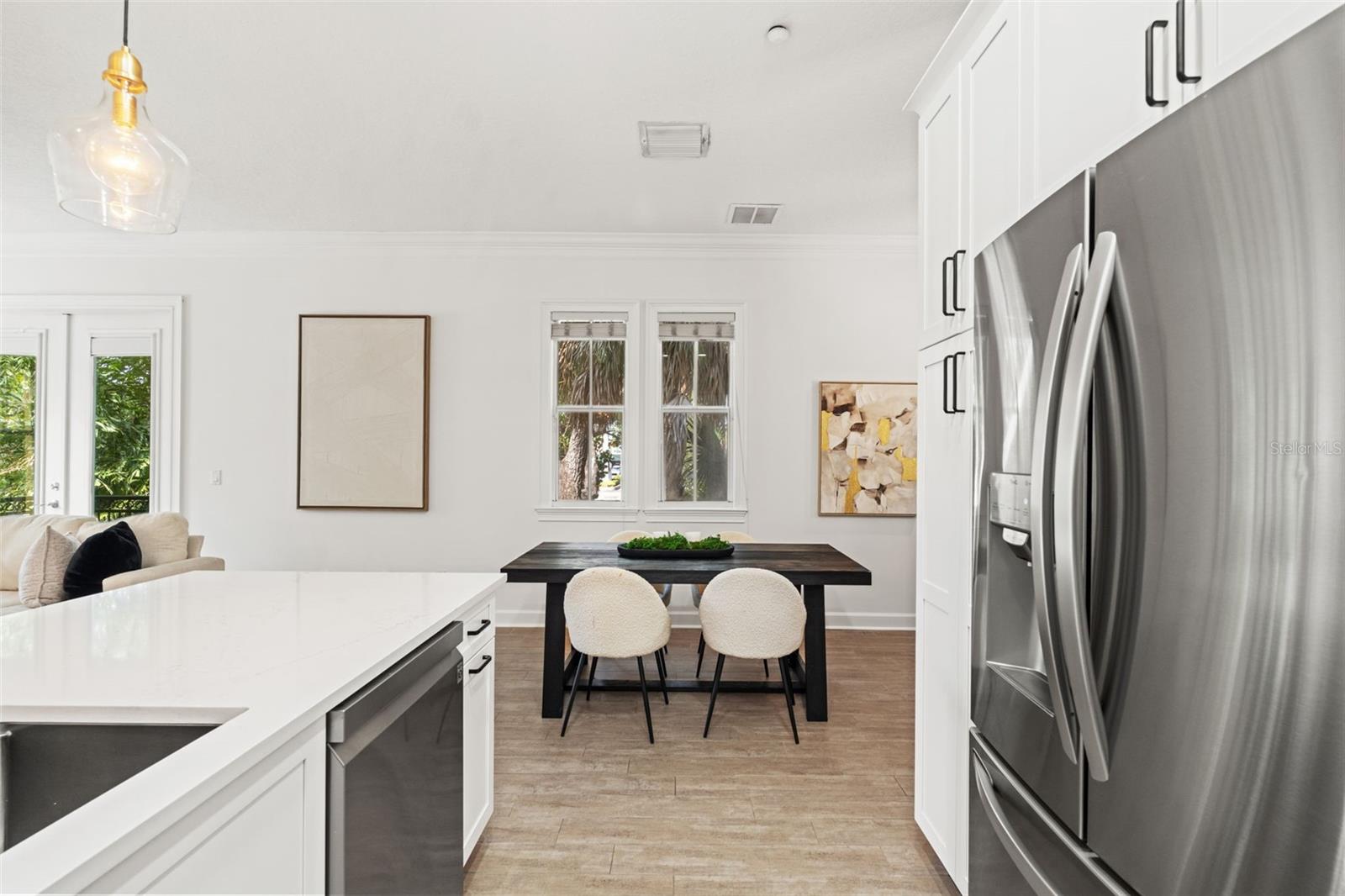 kitchen looking into dining room
