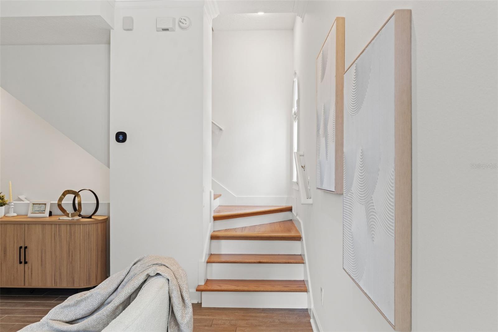 stairs up to bedrooms