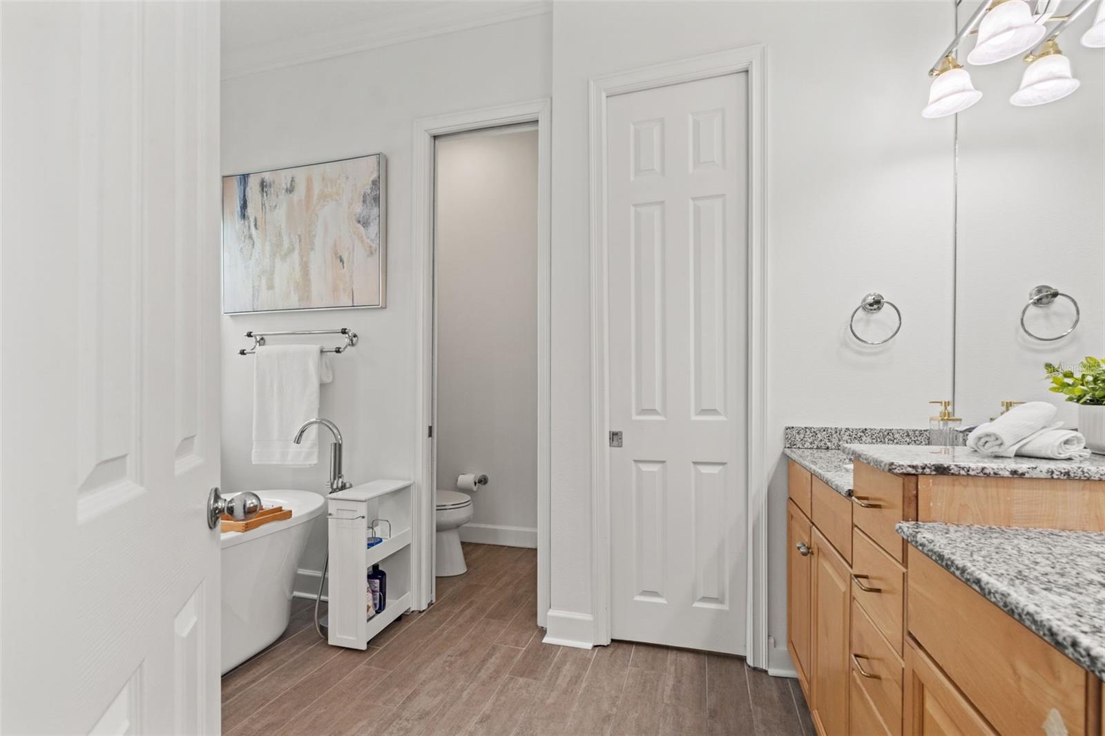separate water closet in primary ensuite