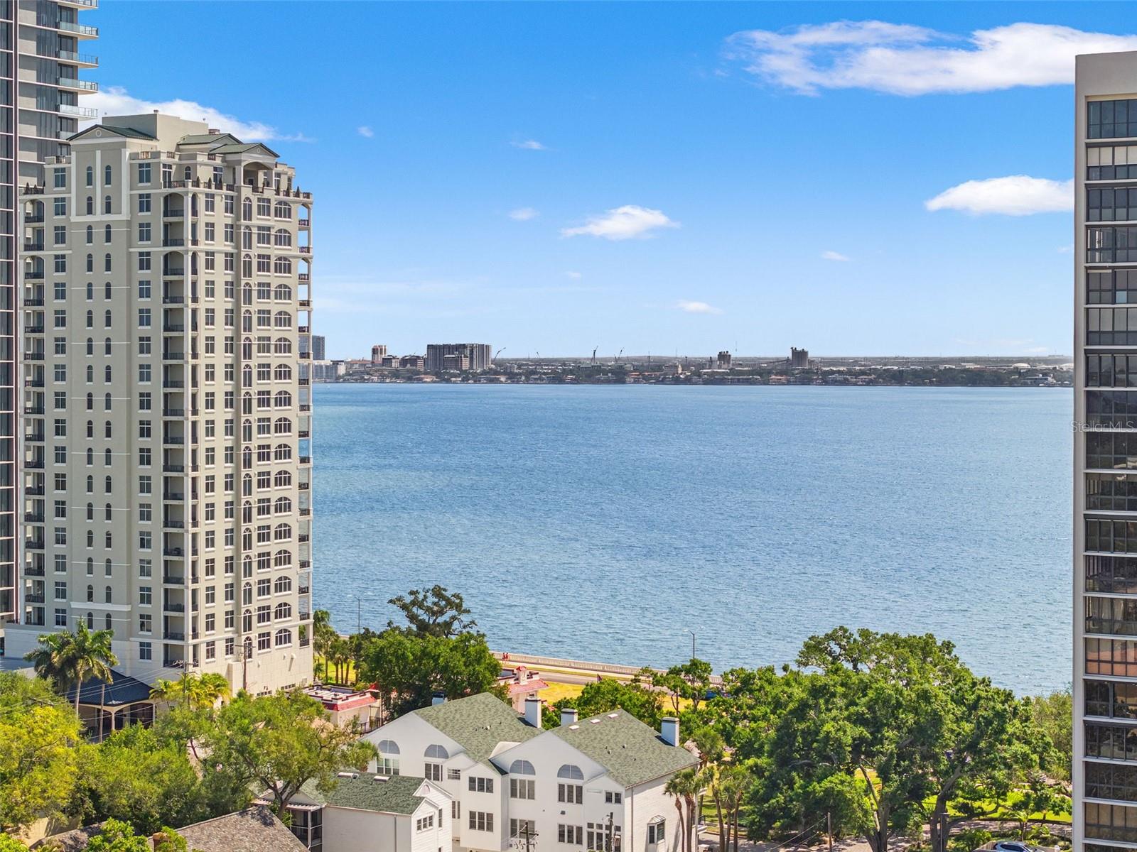 Aerial views from the building