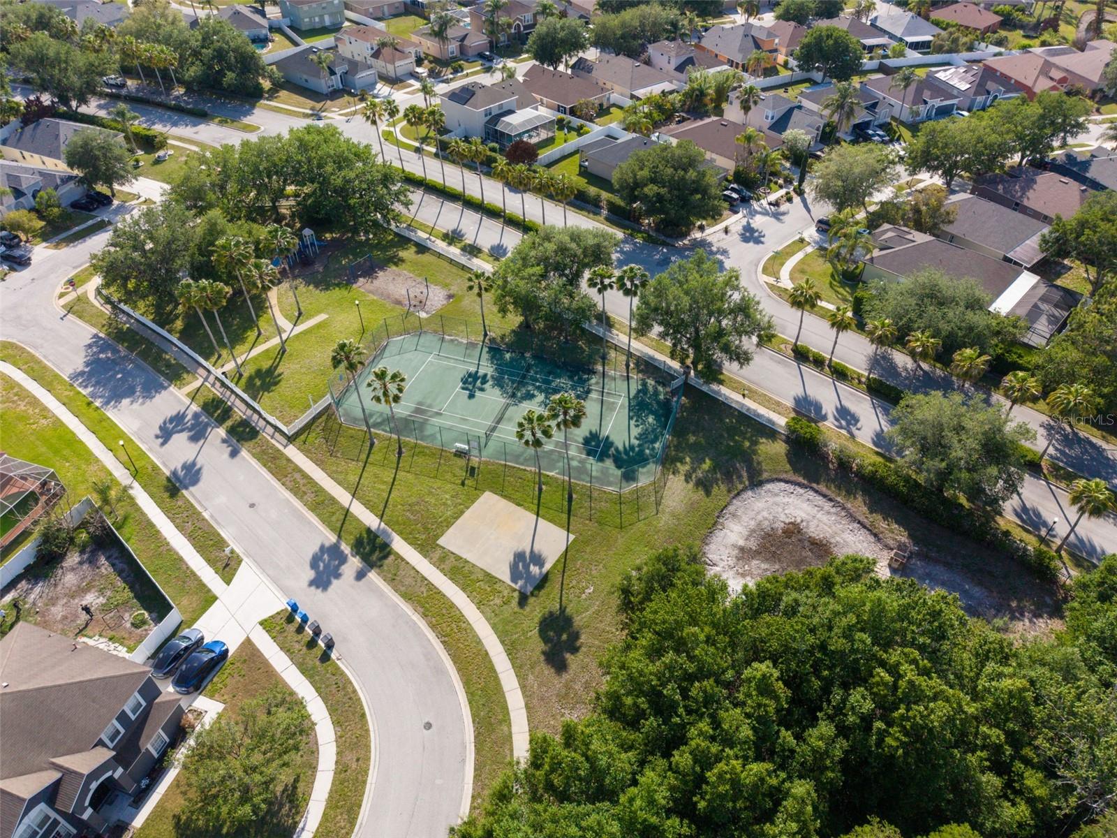 Tennis Court & Playground