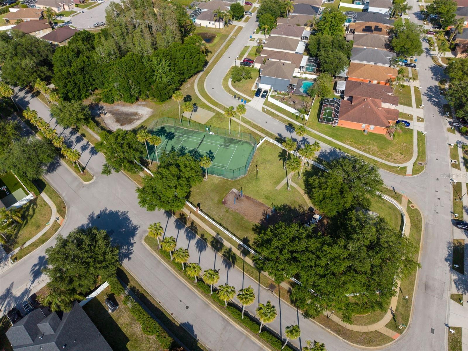 Tennis Court & Playground