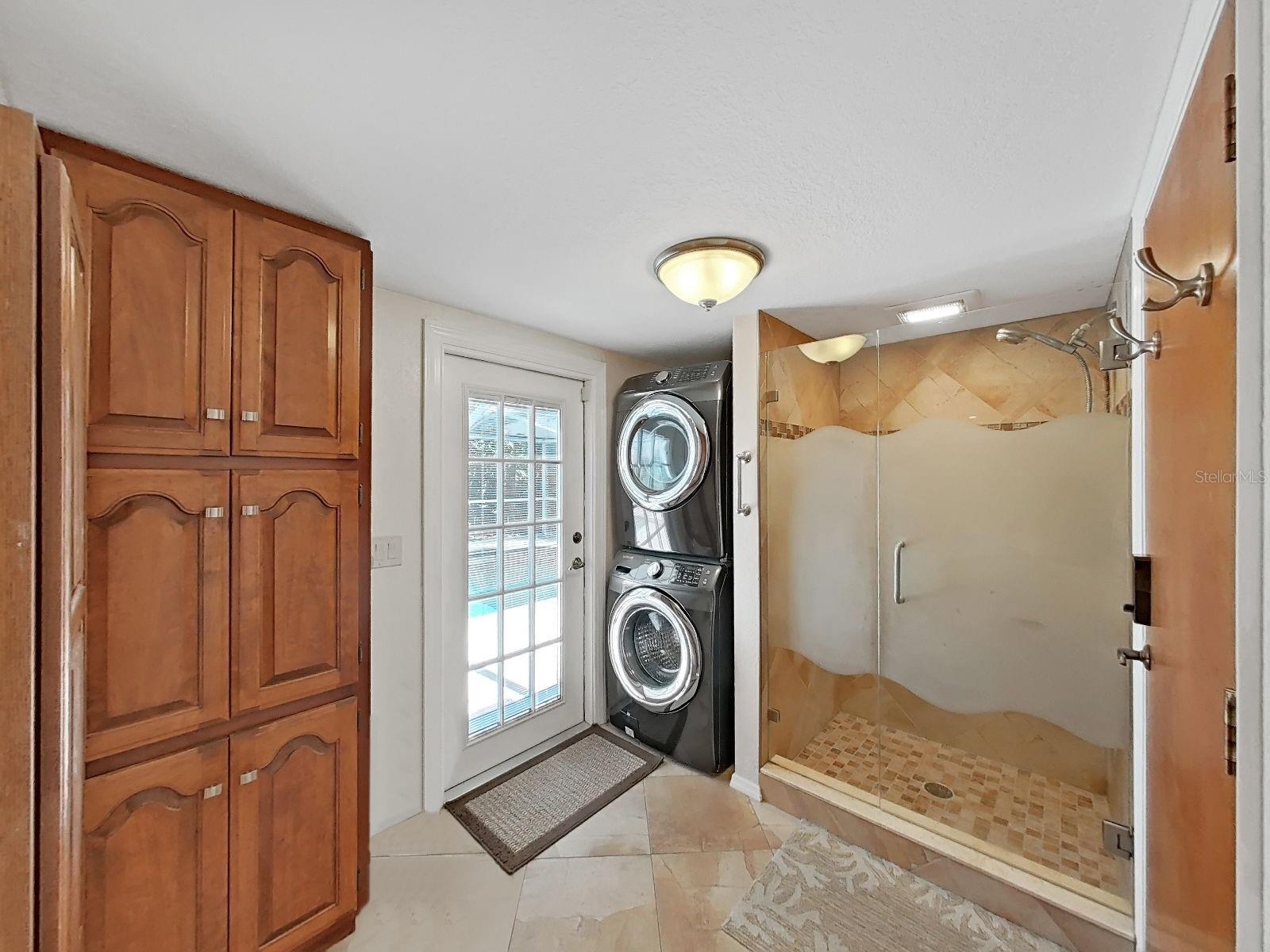 Laundry Room with Shower