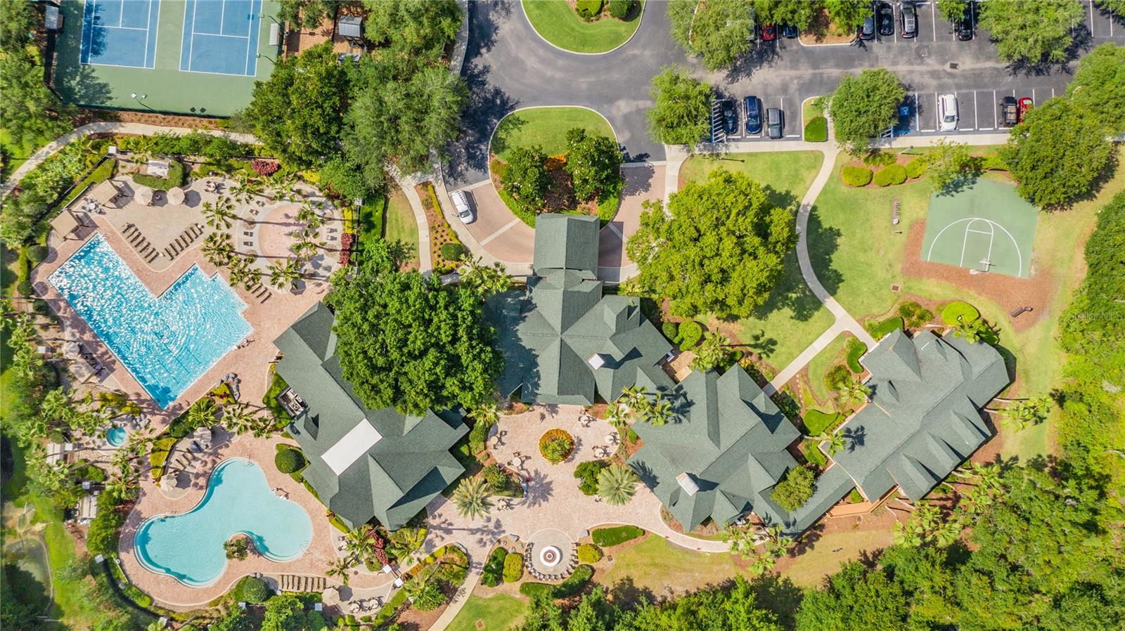 Community Clubhouse, pools, playgrounds and dock