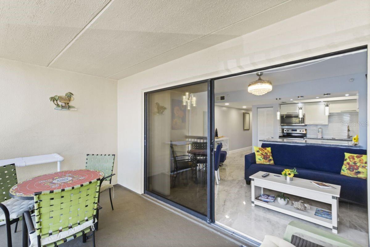 balcony overlooking intracoastal