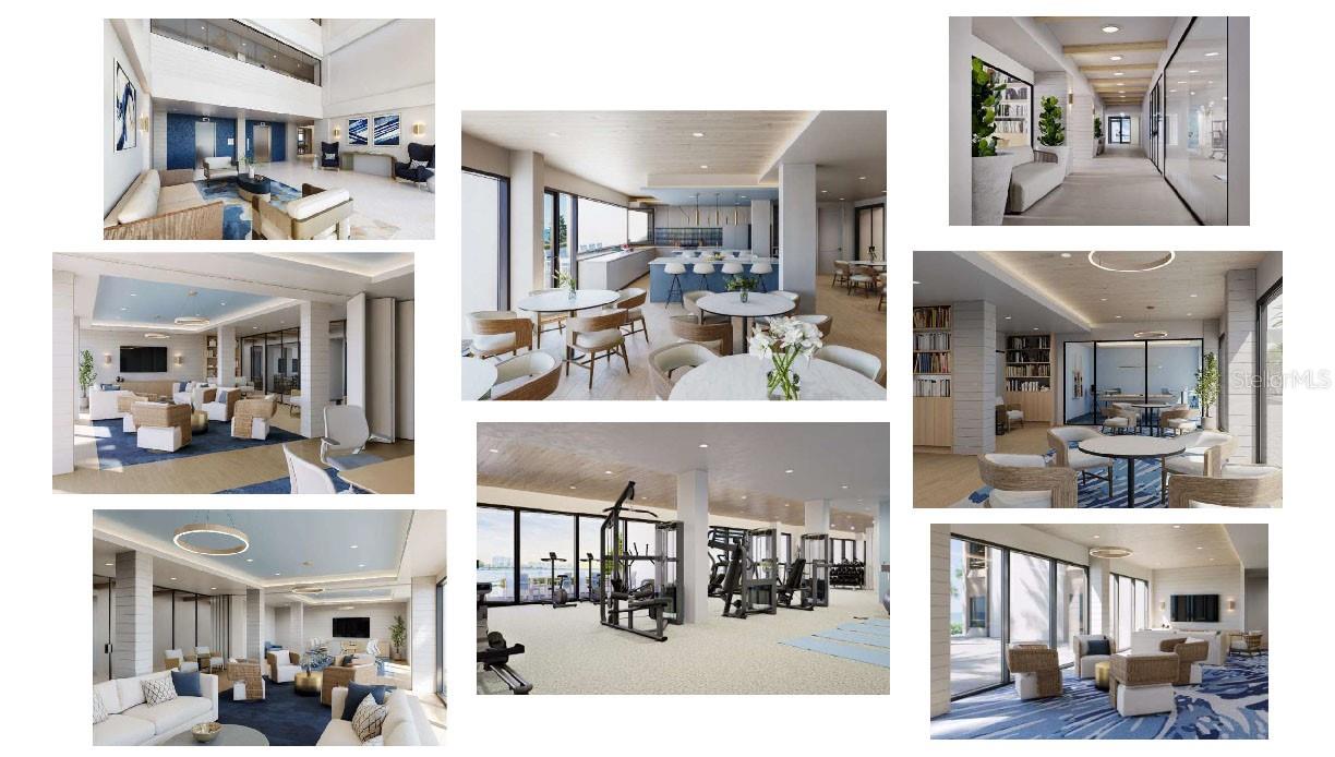 3D Rendering Collage of Proposed Building Improvements