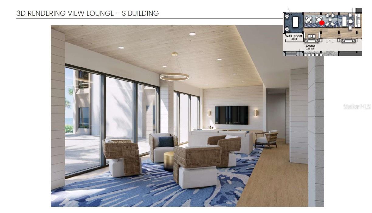 450 South Building - 3D Rendering Lounge2