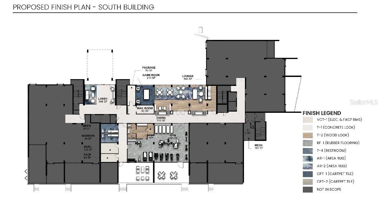 450 South Building - Proposed Finish Plan