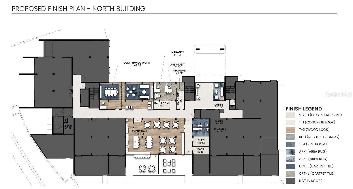 440 North Building - Proposed Finish Plan