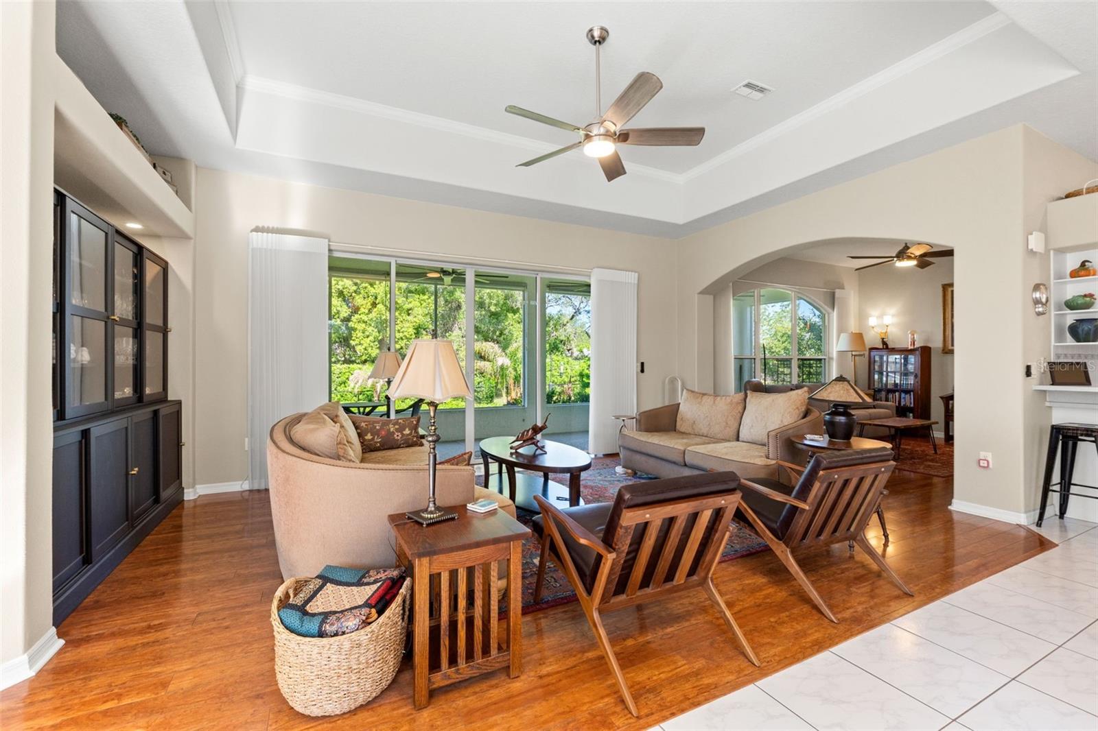 open concept family room