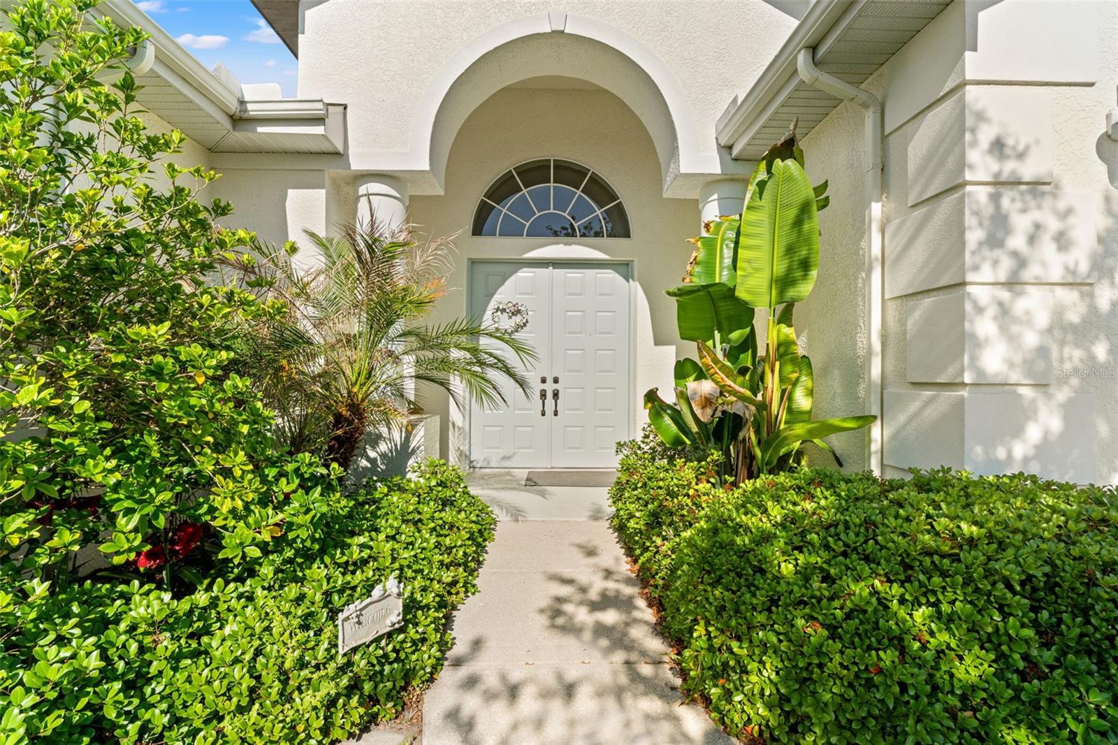double door front entryway
