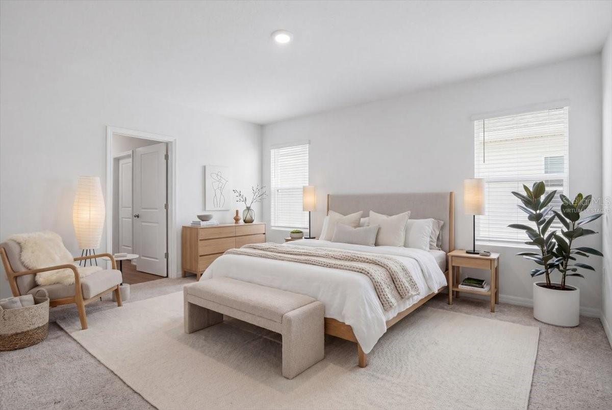 Virtually Staged. Master Bedroom