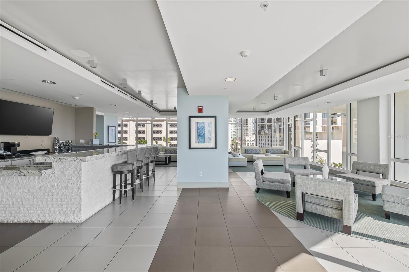 7th Floor Club Room. One of Two