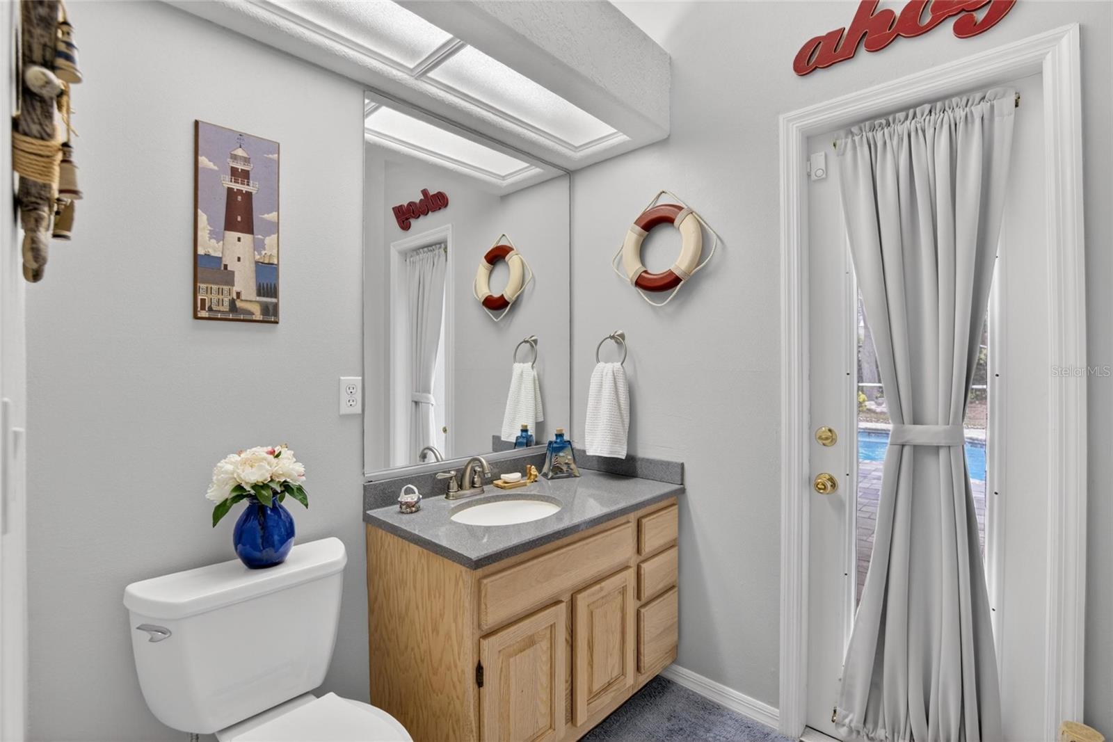 Full Bathroom access to the Pool