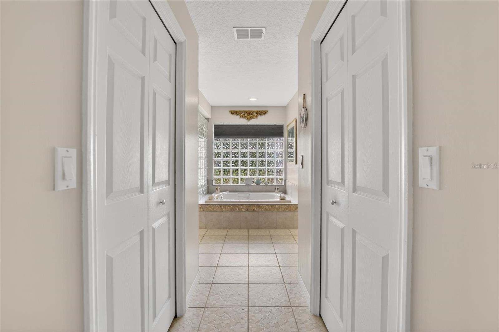 Two Walk-in Closets on way to Ensuite