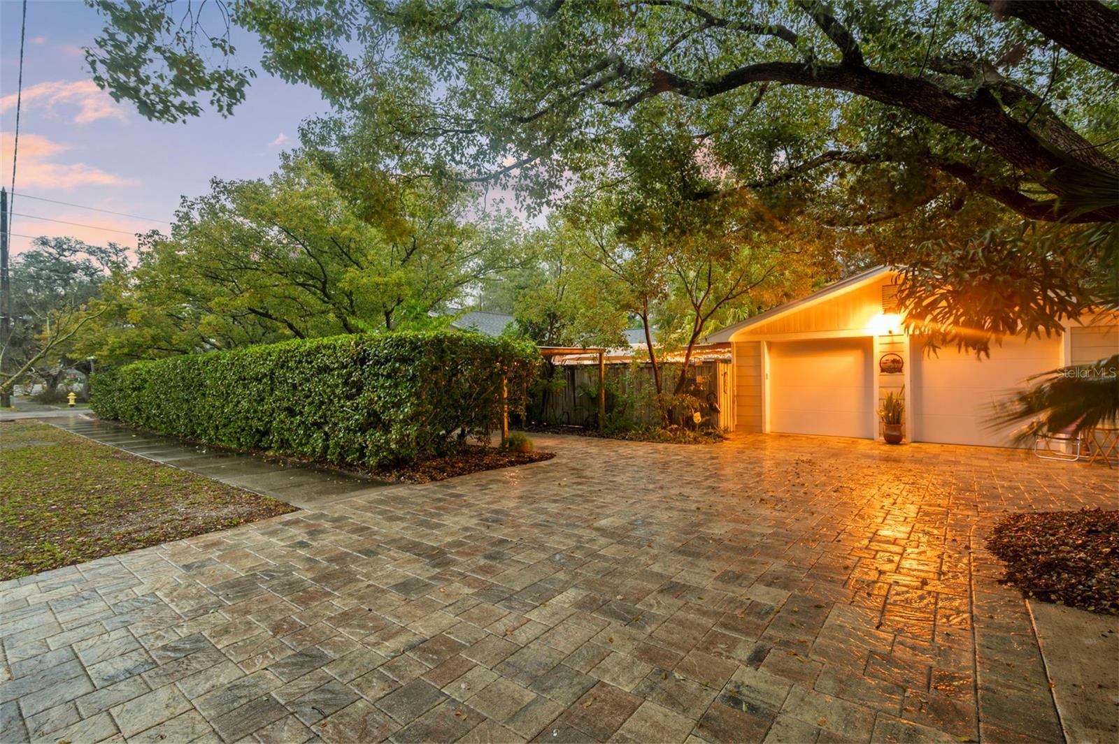 Main Driveway and garage