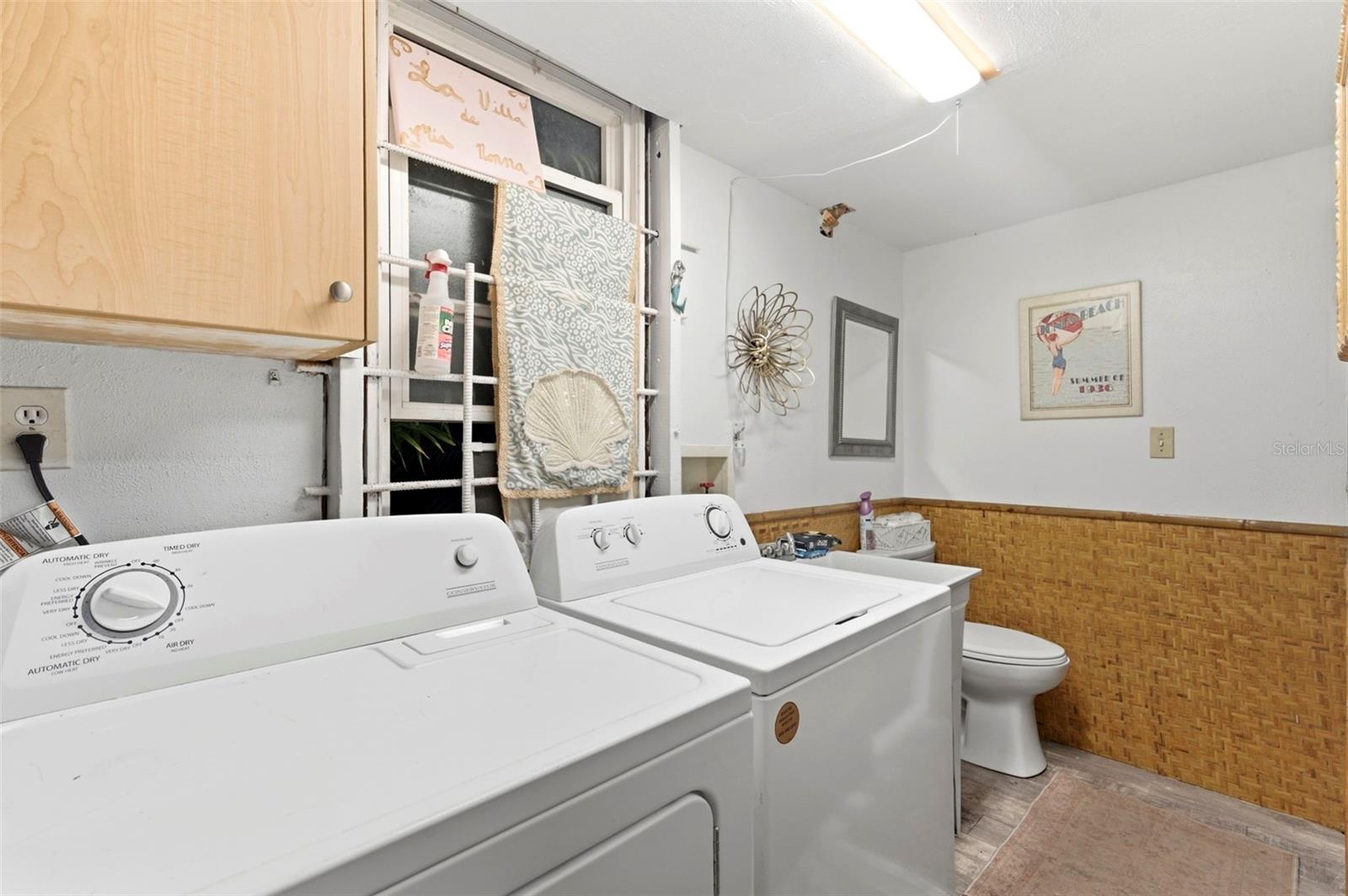 Laundry Room and Outside bathroom