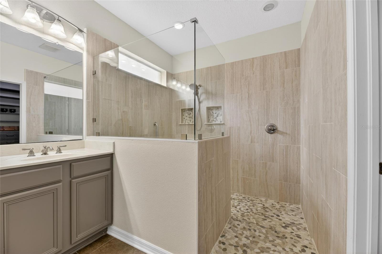 Primary Ensuite Bath Walk in Shower