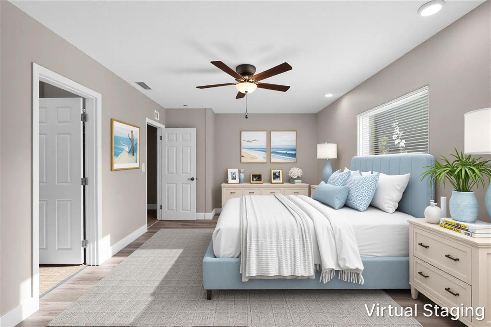Virtually staged