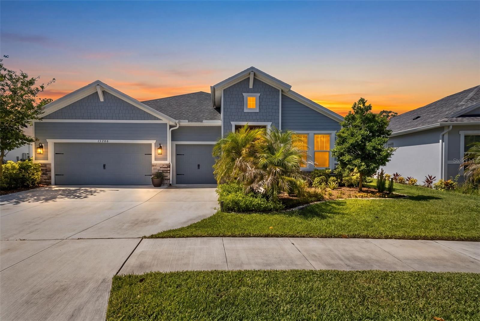 Rare single-story ICI home in Asturia’s Phase 4 with four bedrooms, three baths, a 3-car garage, and a wooded view with no rear neighbors.