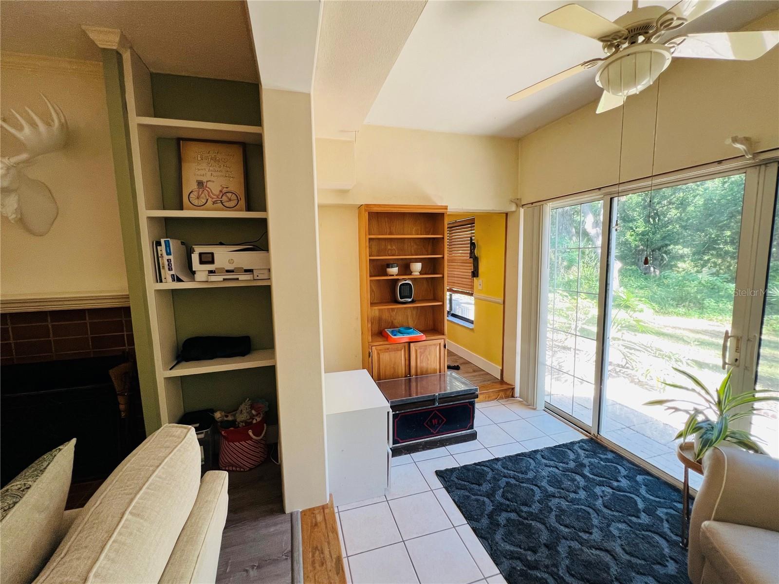 Living room looking into Florida Room