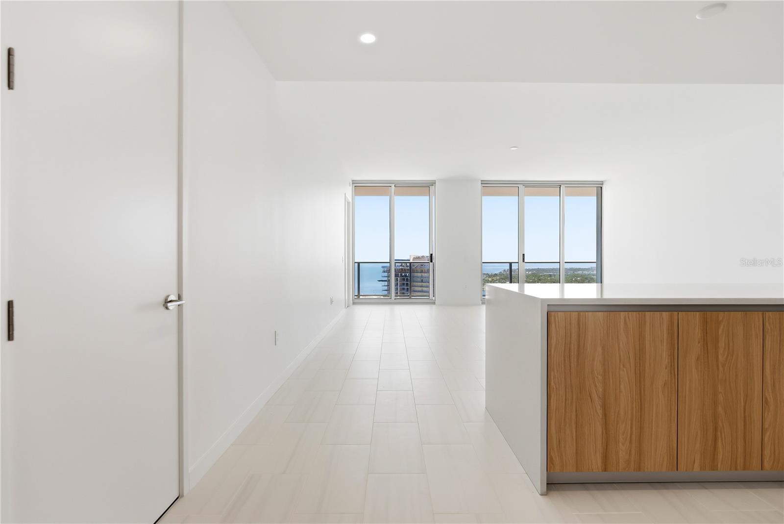 Open Flow From Entry