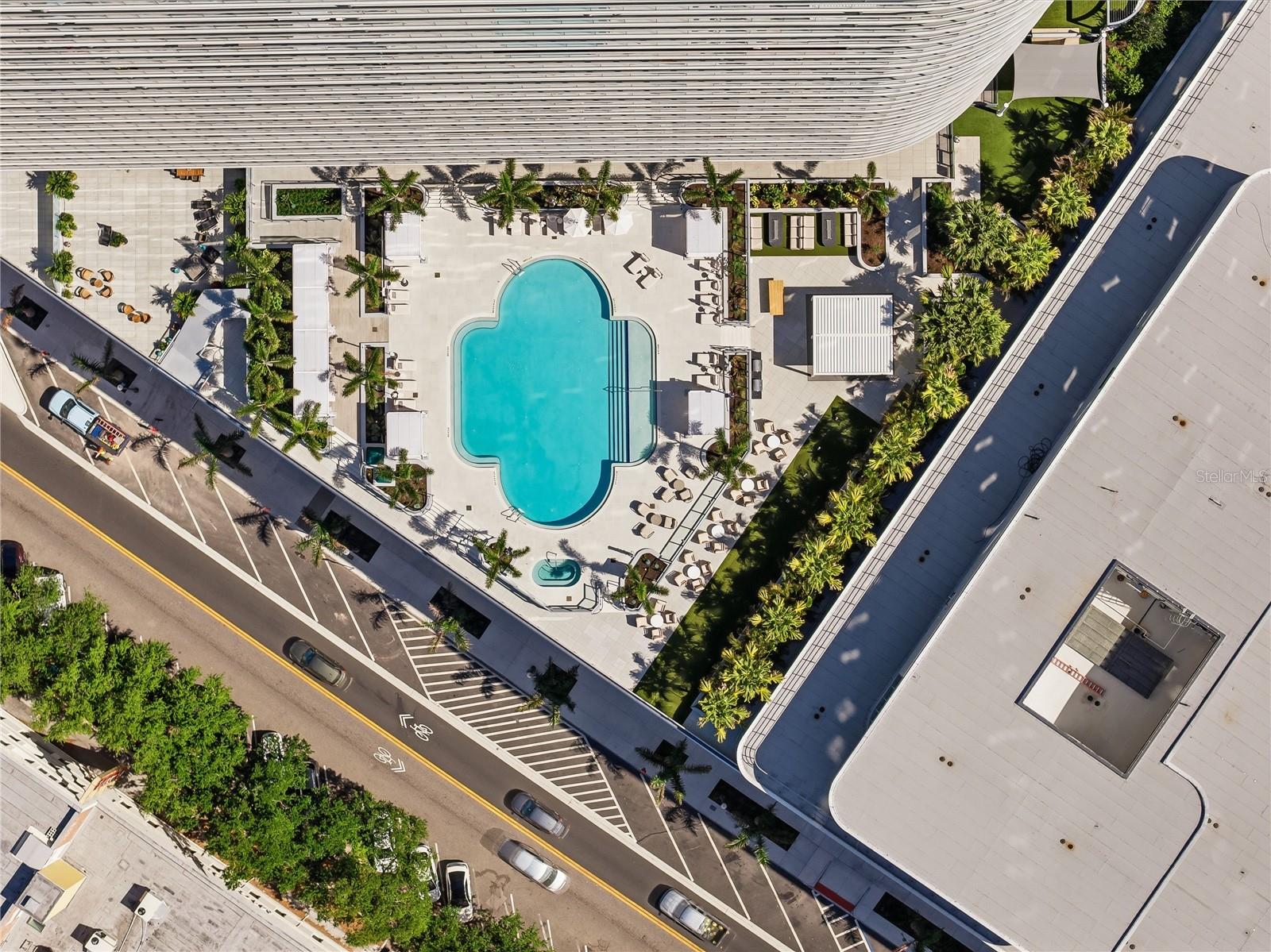 Resort Pool, Private Cabanas