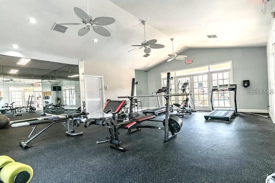 Fitness room clubhouse