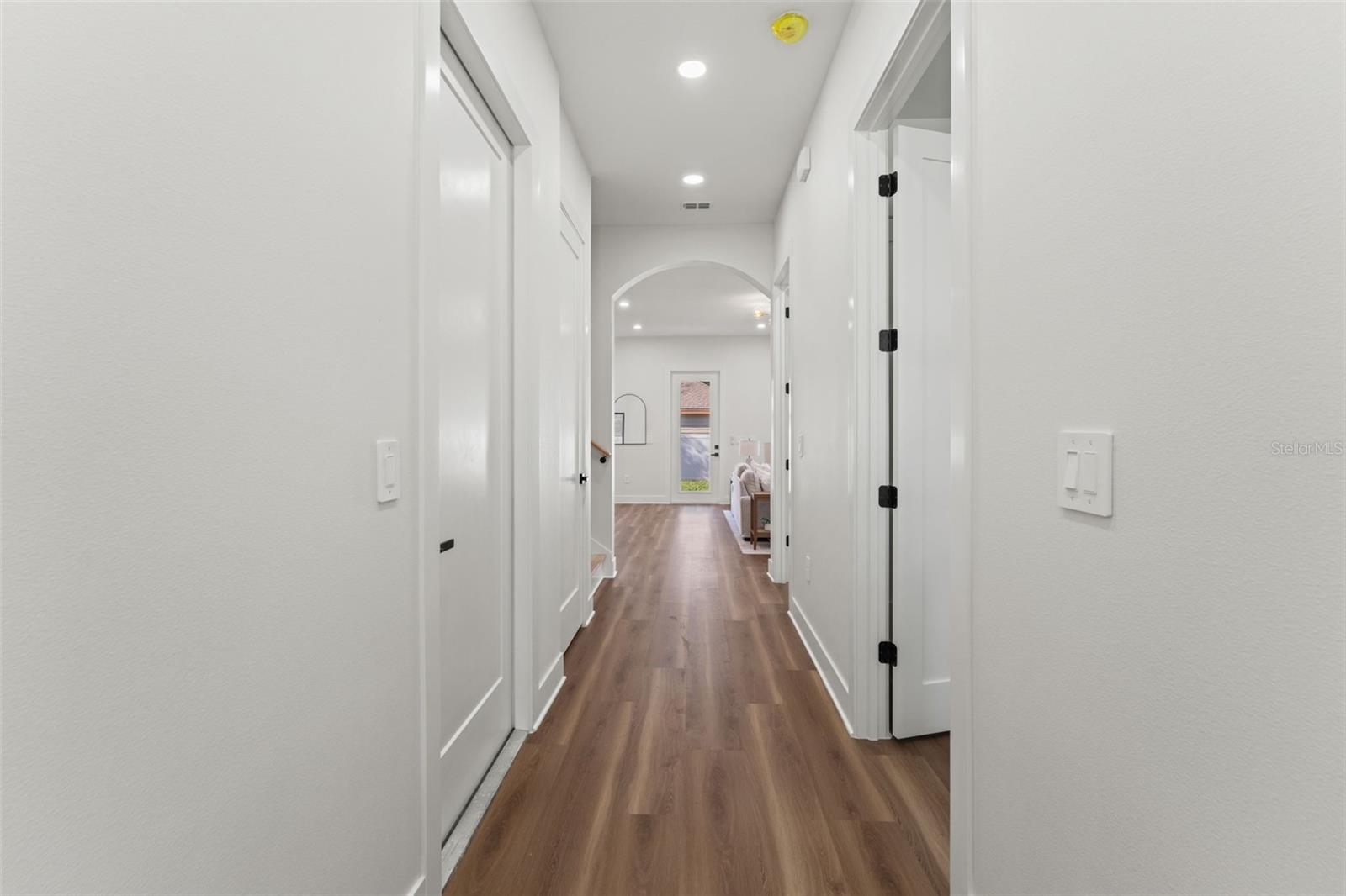 Entry way with office/downstairs bedroom to the right