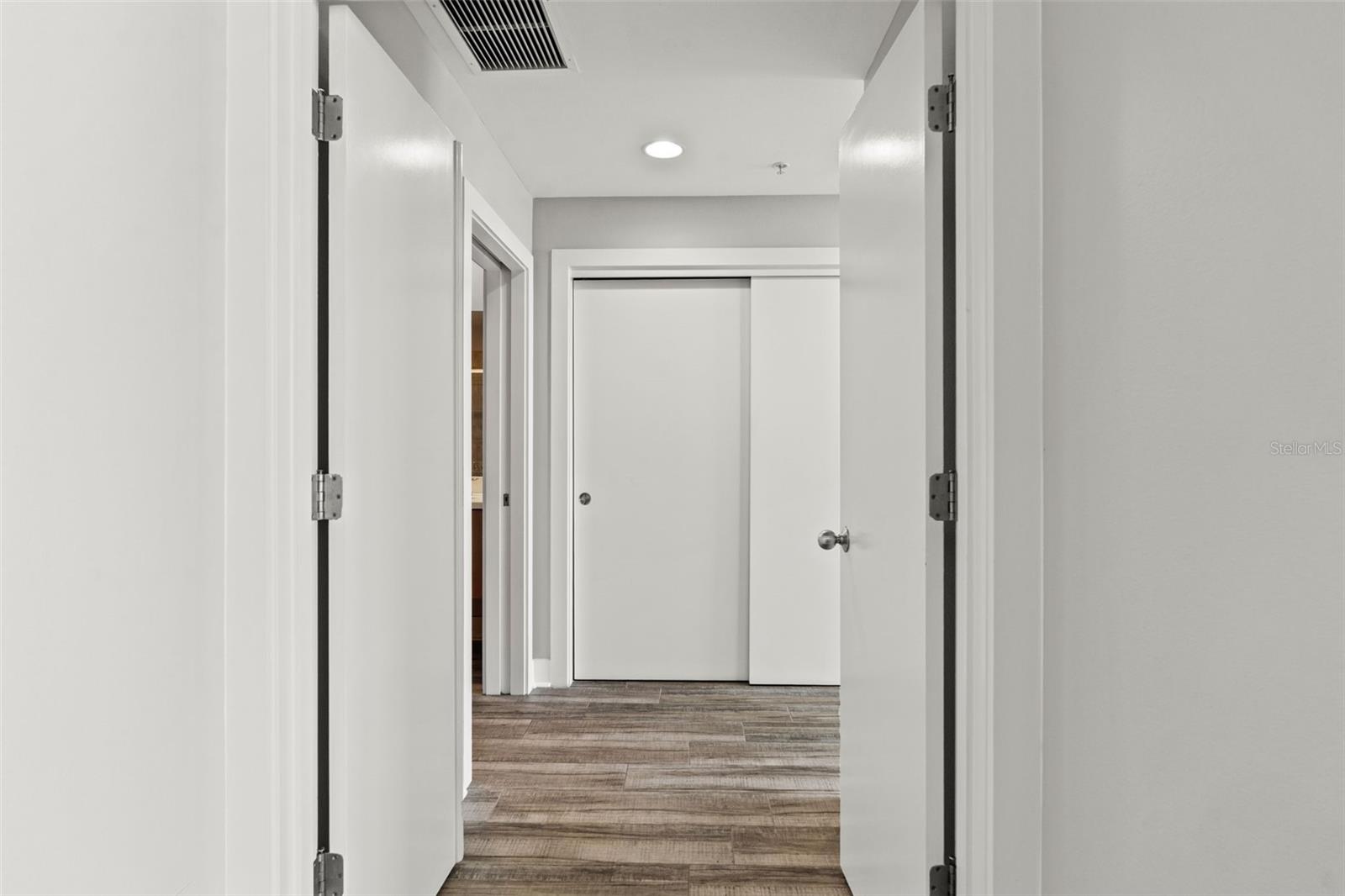 French doors to primary bedroom