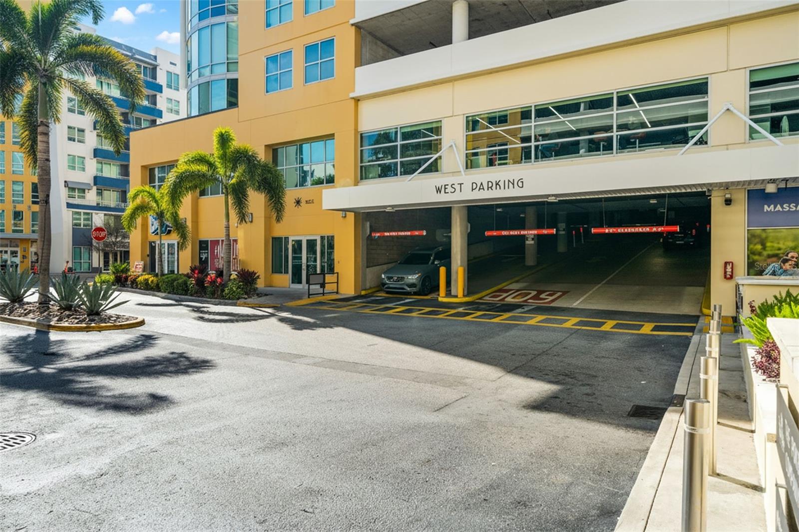 covered gated parking garages
