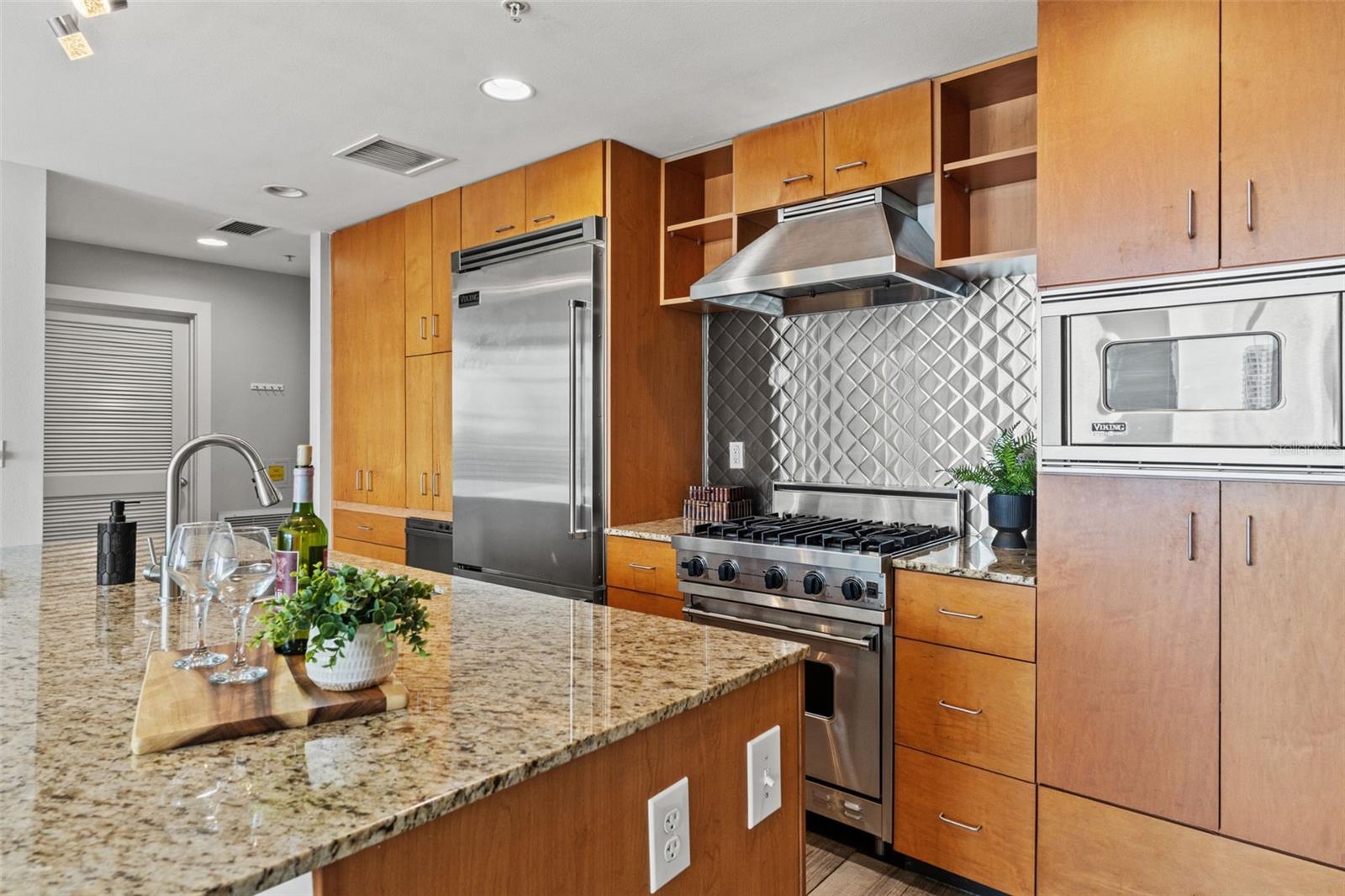 Viking stainless steel appliances