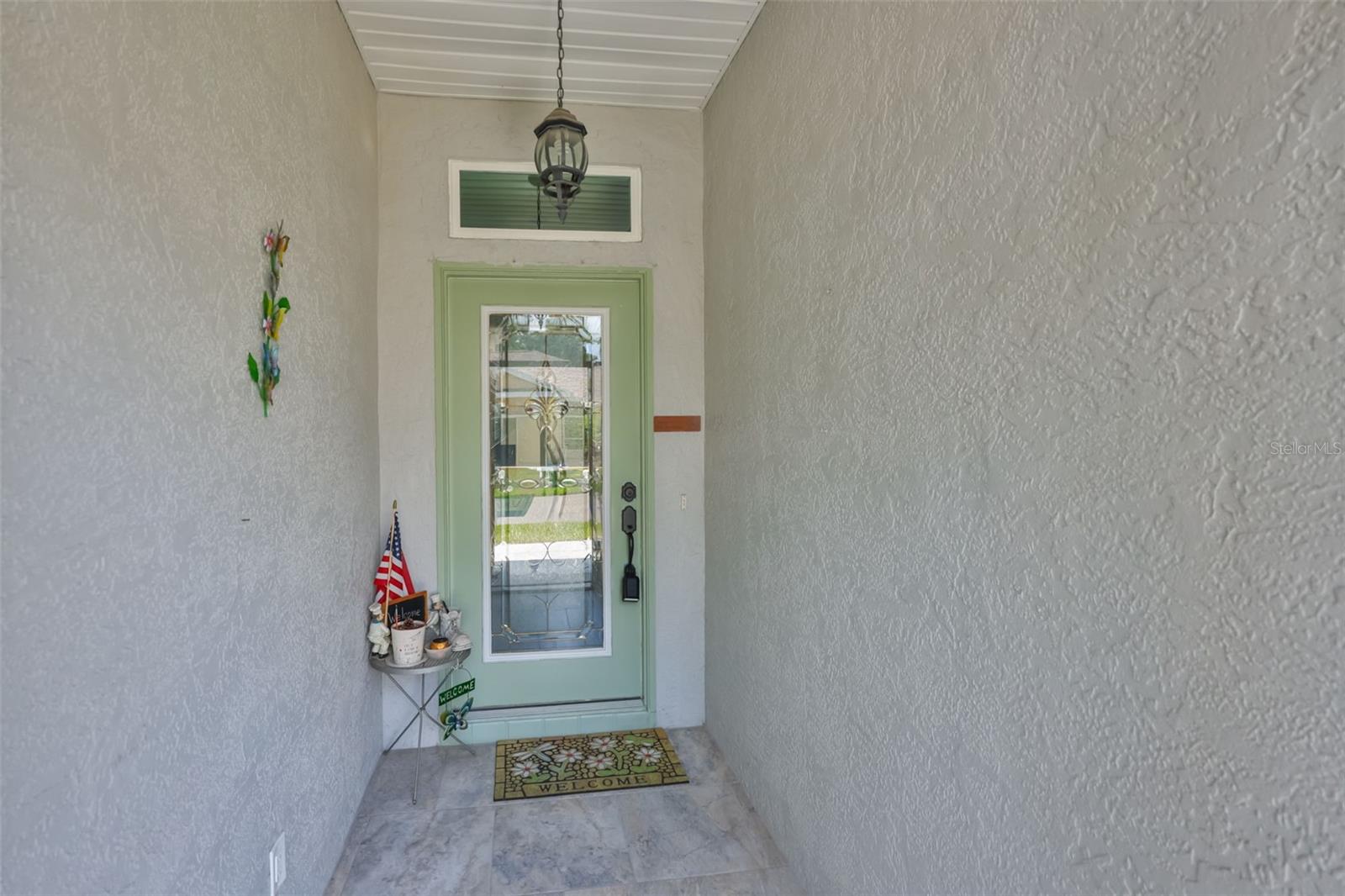 Covered front door