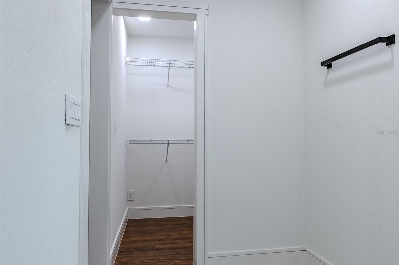 Primary walk in closet