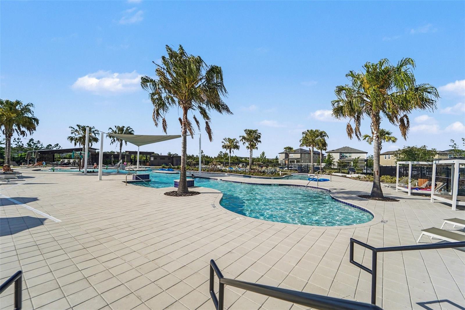 Clubhouse with lazy river.