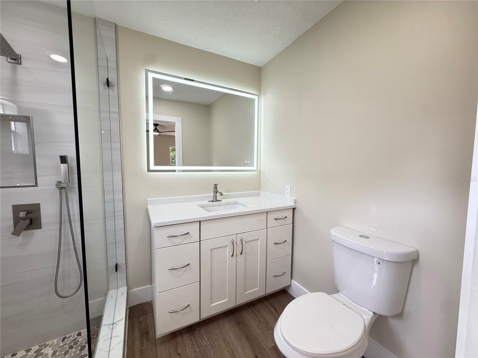 Gorgeous Walked in Shower Primary Bathroom