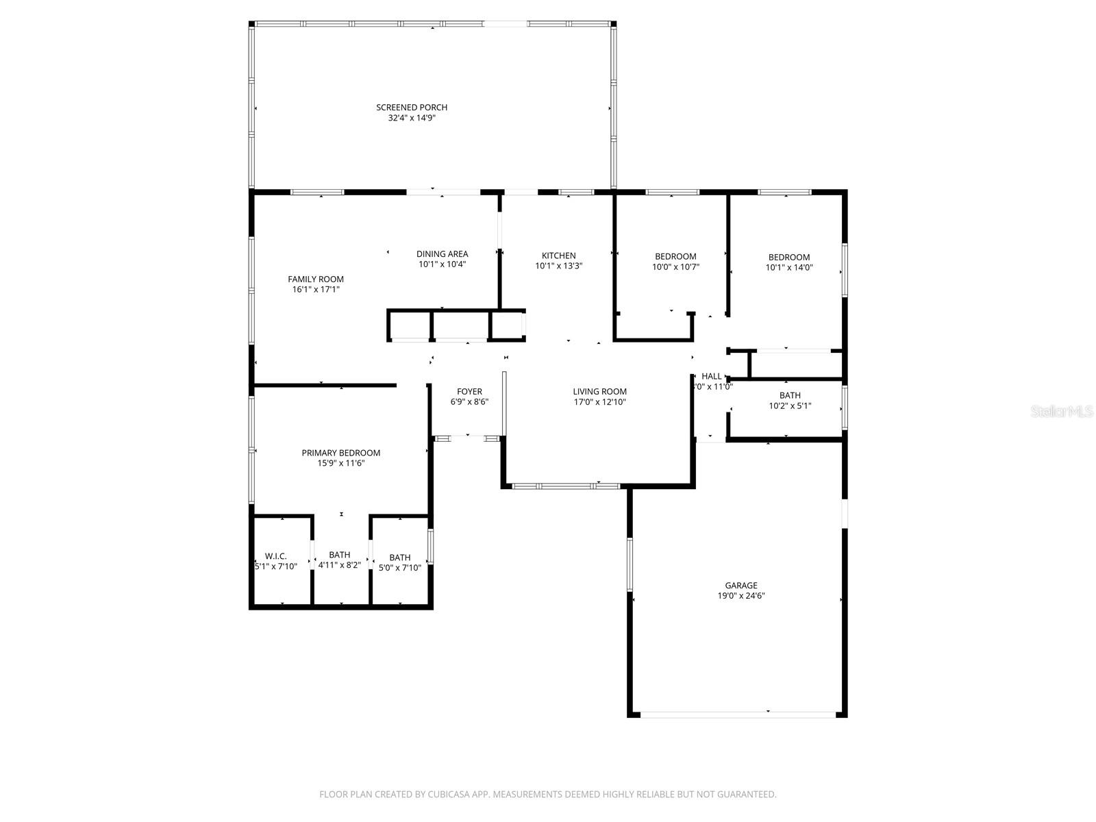 Floorplan w/ approximate measurements