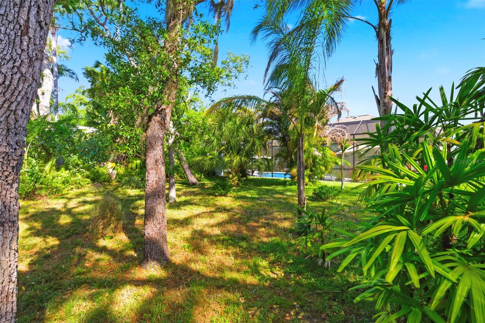 Expansive screened-in lanai offers an ideal outdoor living space with extended seating areas perfect for relaxing or entertaining. Enjoy the privacy and peaceful setting of a backyard that backs to a conservation area, providing serene views and no rear neighbors. This thoughtfully designed space allows you to fully embrace Florida living year-round.