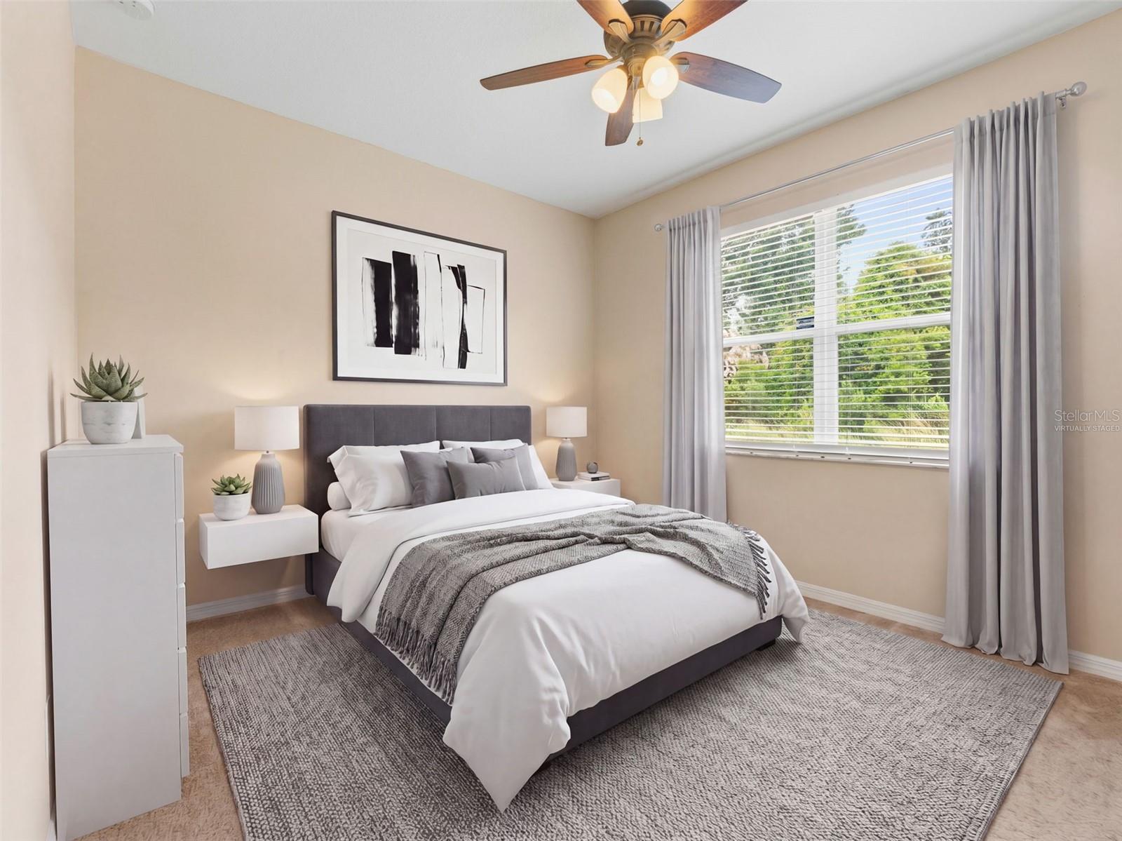 Virtually StagedBed 2 has conservation view