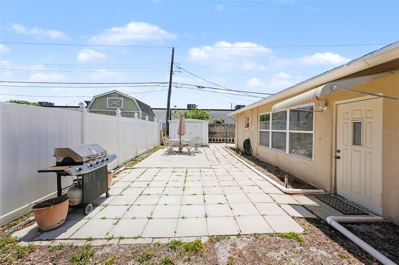 Backyard pavers