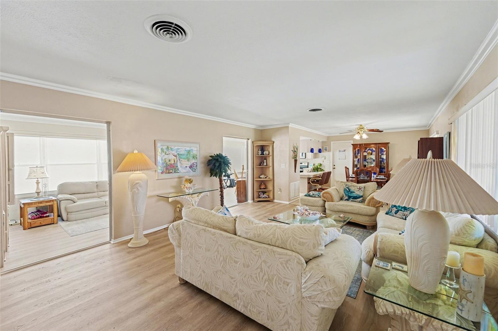 Living room from front door