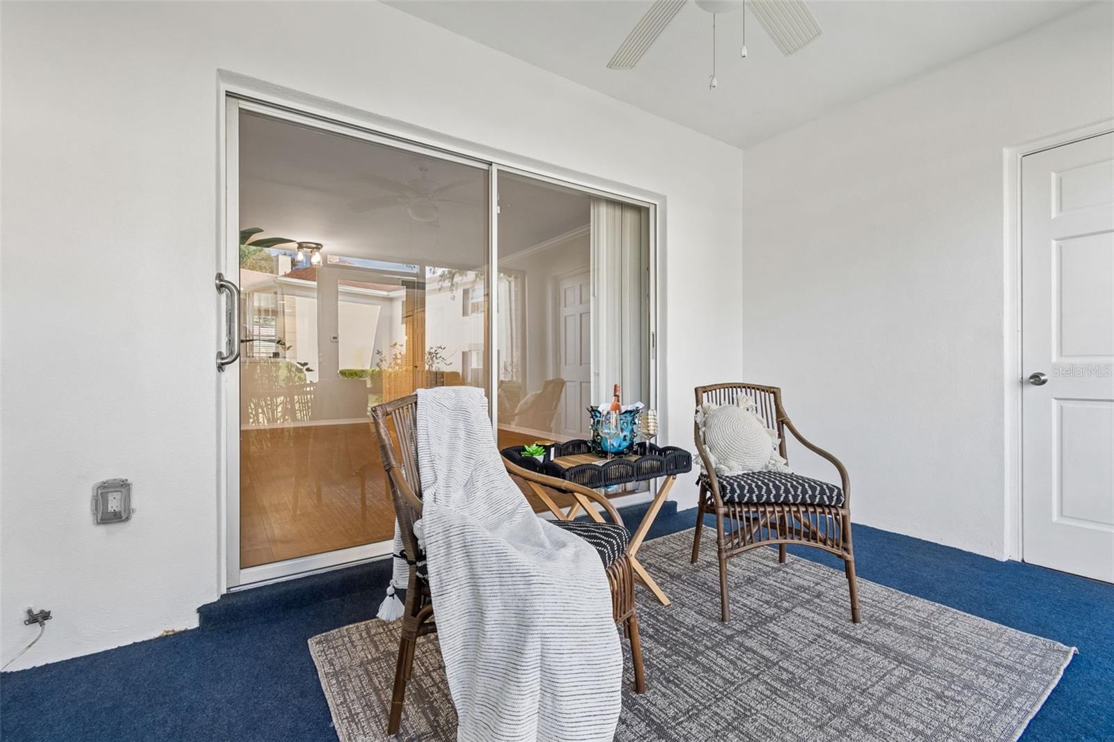 Screened in Patio & utility closet