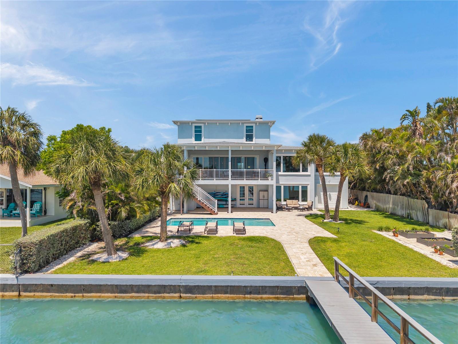 Quality steel frame build located in a Florida waterfront paradise.