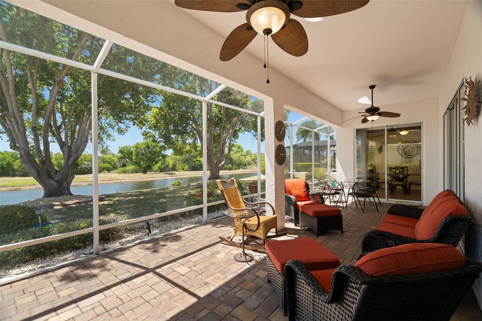 Oversized Lanai with Golf and Water Views