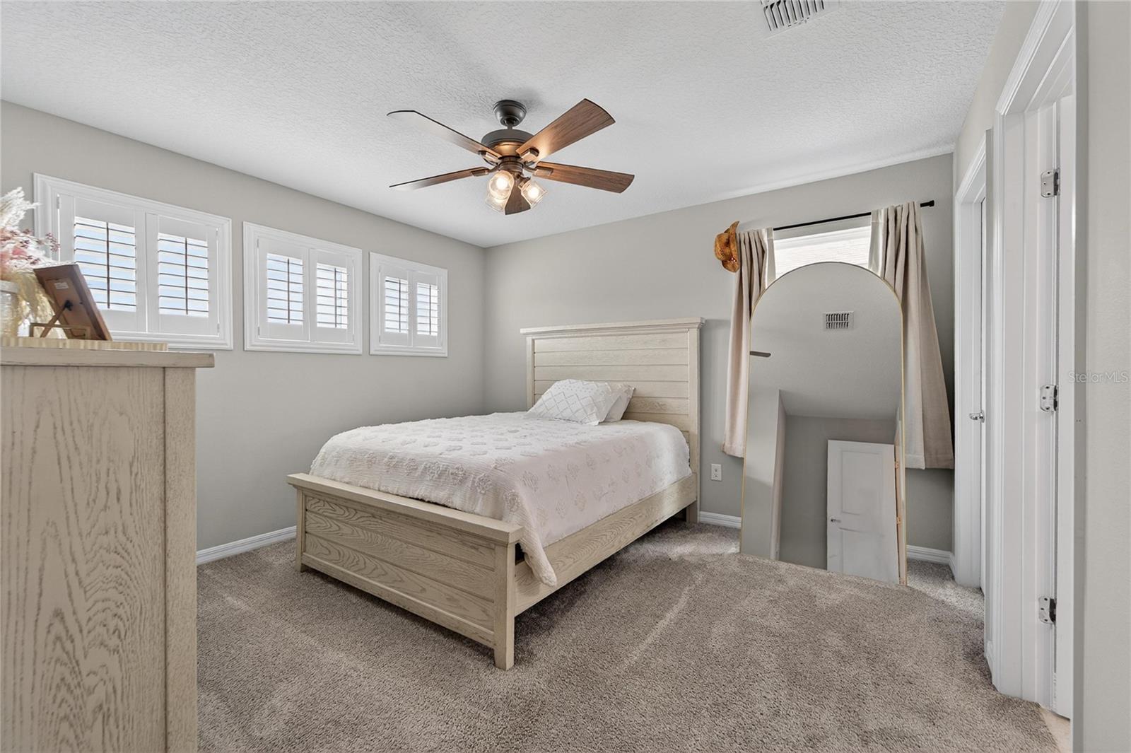 Upstairs bedroom with ensuite bathroom