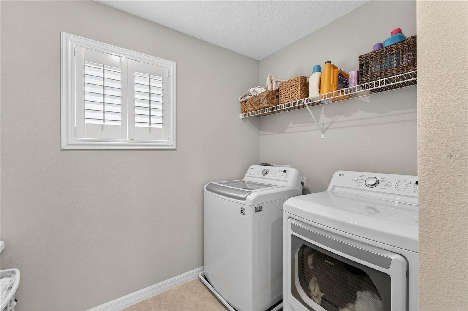 Upstairs laundry room