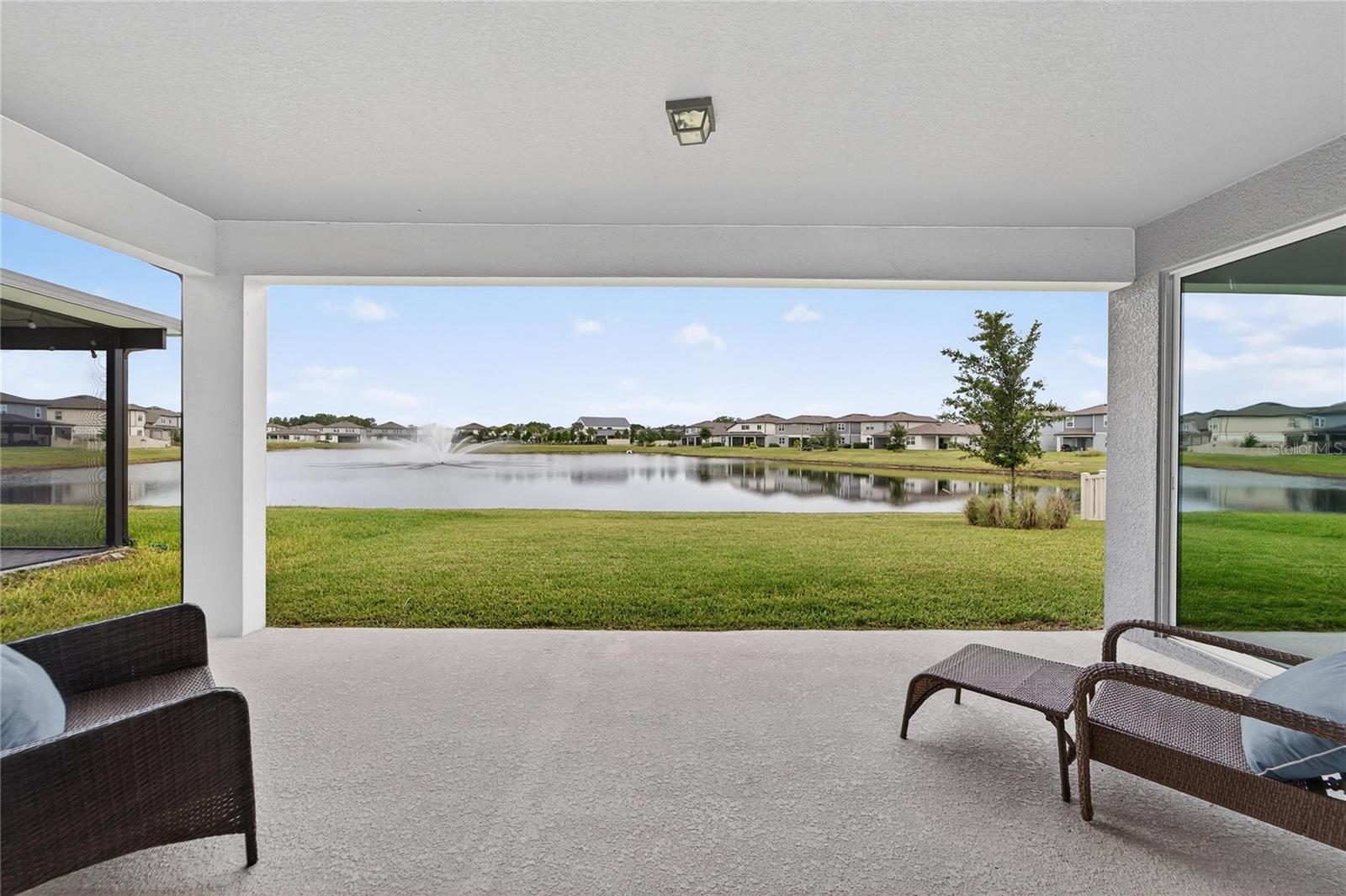 Pond view home