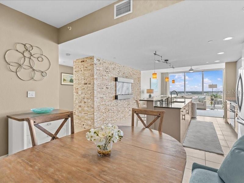 Dining area with a view